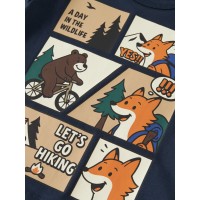 ΠΑΙΔΙΚΗ ΜΠΛΟΥΖΑ ΜΑΚΡΥΜΑΝΙΚΗ FOREST FRIENDS NAME IT ΜΠΛΕ ΑΓΟΡΙ 13260120