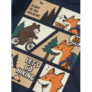 ΠΑΙΔΙΚΗ ΜΠΛΟΥΖΑ ΜΑΚΡΥΜΑΝΙΚΗ FOREST FRIENDS NAME IT ΜΠΛΕ ΑΓΟΡΙ 13260120