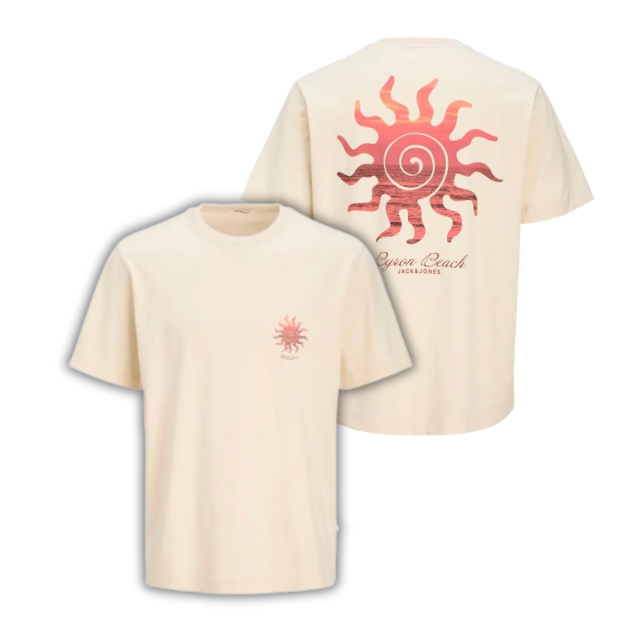 ΠΑΙΔΙΚΗ ΜΠΛΟΥΖΑ T-SHIRT SUN JACK AND JONES JUNIOR ΜΠΕΖ ΑΓΟΡΙ 12278649